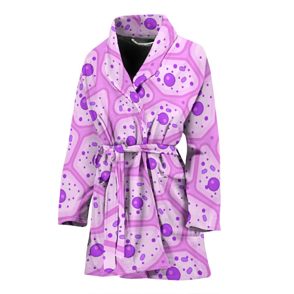 Anatomy Cells Pattern Print Women Long Robe-grizzshop