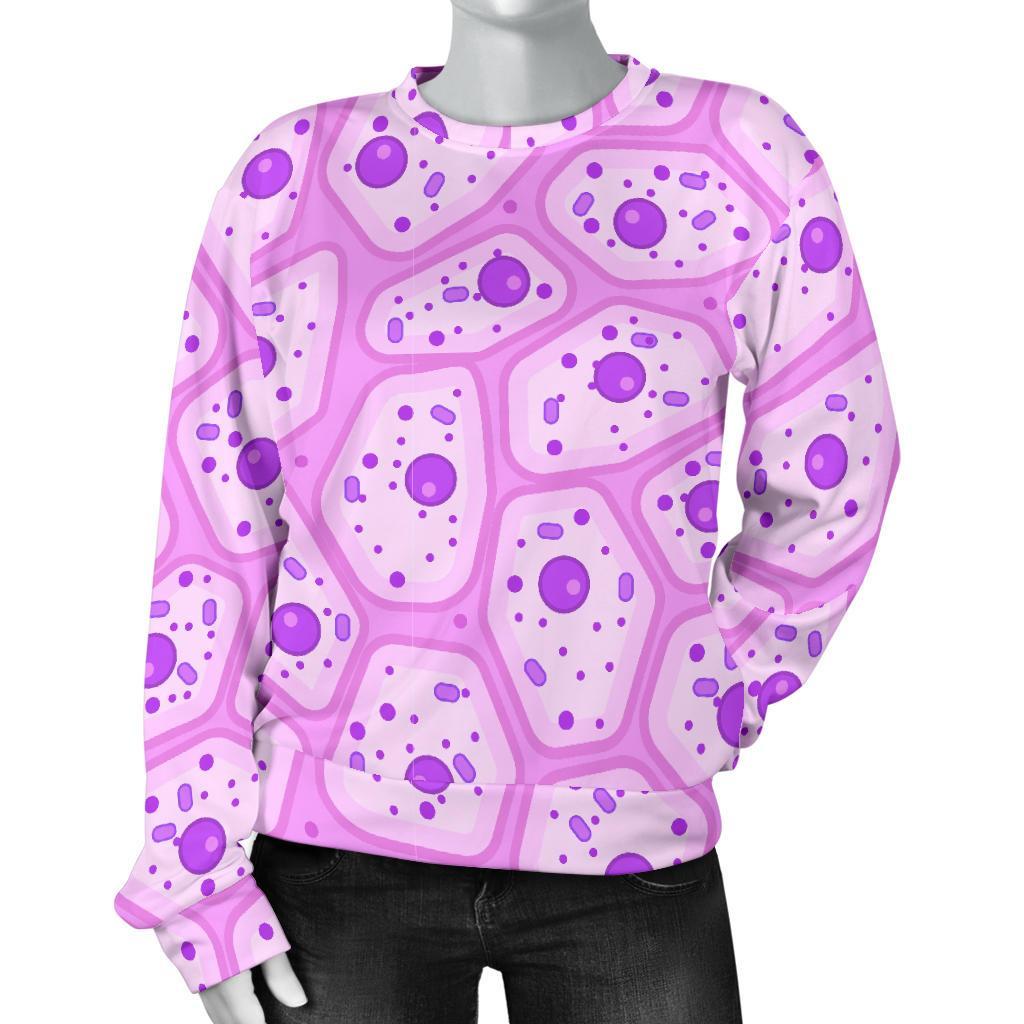 Anatomy Cells Pattern Print Women's Sweatshirt-grizzshop