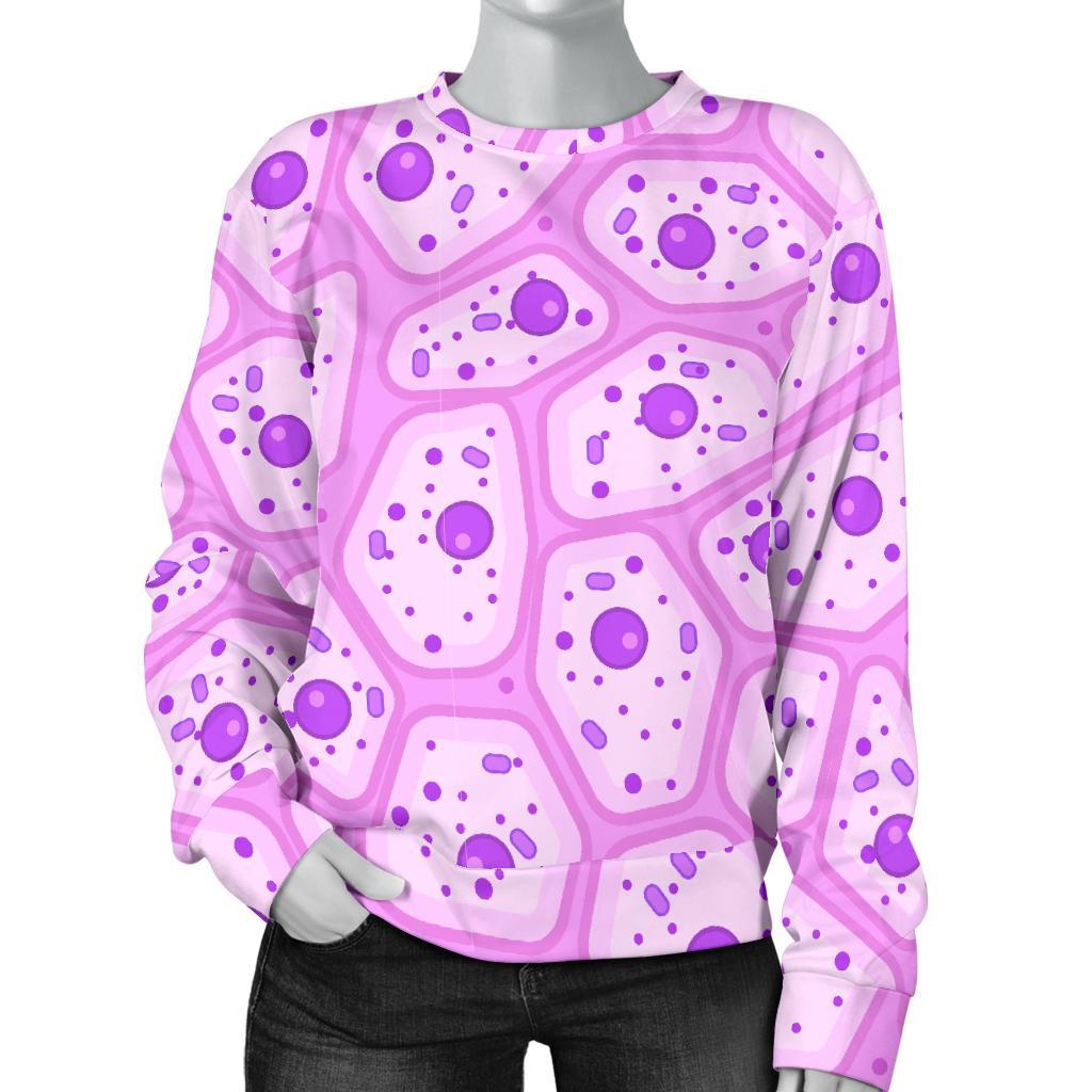 Anatomy Cells Pattern Print Women's Sweatshirt-grizzshop