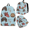 Anatomy Pattern Print Backpack-grizzshop