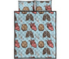 Anatomy Pattern Print Bed Set Quilt-grizzshop