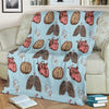 Anatomy Pattern Print Blanket-grizzshop