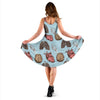 Anatomy Pattern Print Dress-grizzshop