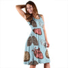 Anatomy Pattern Print Dress-grizzshop