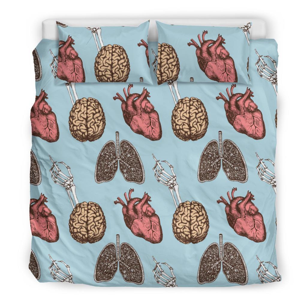 Anatomy Pattern Print Duvet Cover Bedding Set-grizzshop