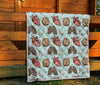 Anatomy Pattern Print Quilt-grizzshop