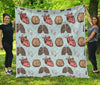 Anatomy Pattern Print Quilt-grizzshop