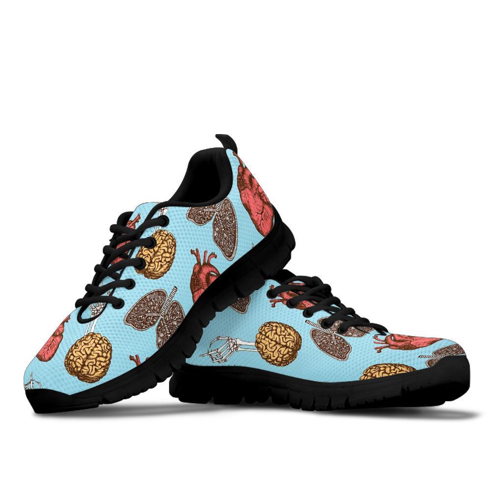 Anatomy Pattern Print Sneaker Shoes For Men Women-grizzshop