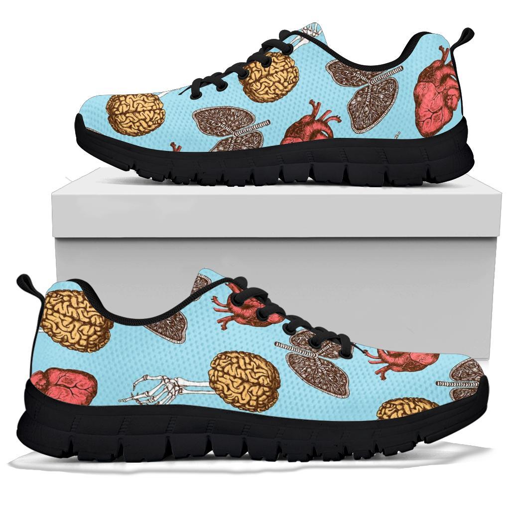 Anatomy Pattern Print Sneaker Shoes For Men Women-grizzshop