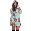 Anatomy Pattern Print Women Hoodie Dress-grizzshop