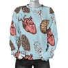 Anatomy Pattern Print Women's Sweatshirt-grizzshop