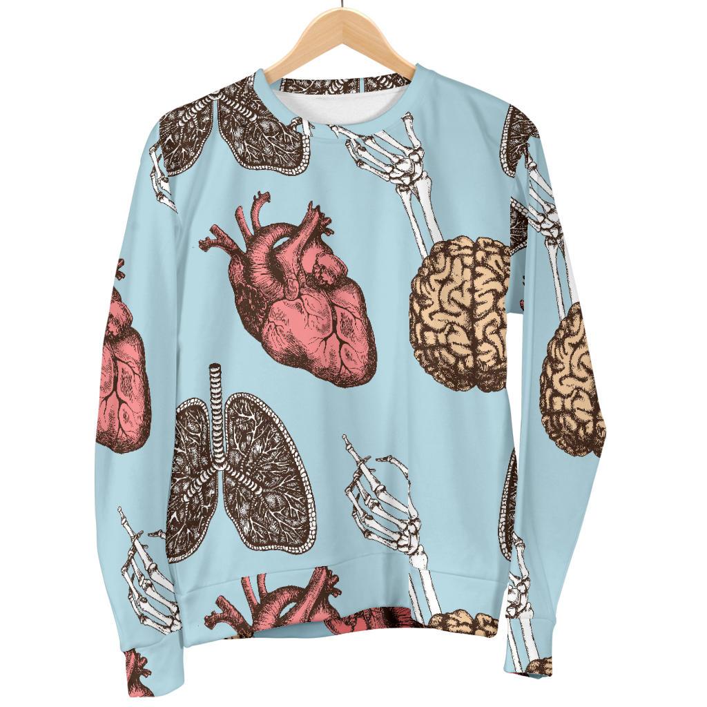 Anatomy Pattern Print Women's Sweatshirt-grizzshop