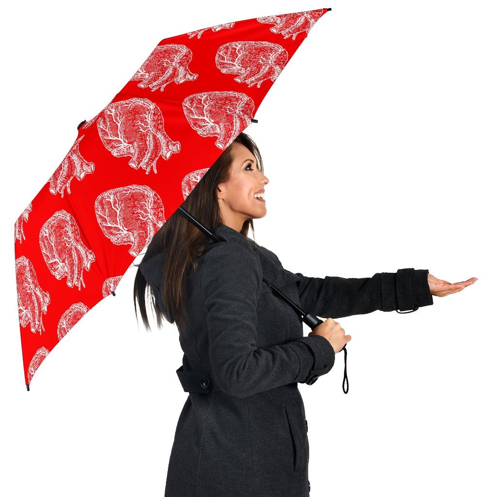 Anatomy Print Pattern Automatic Foldable Umbrella-grizzshop