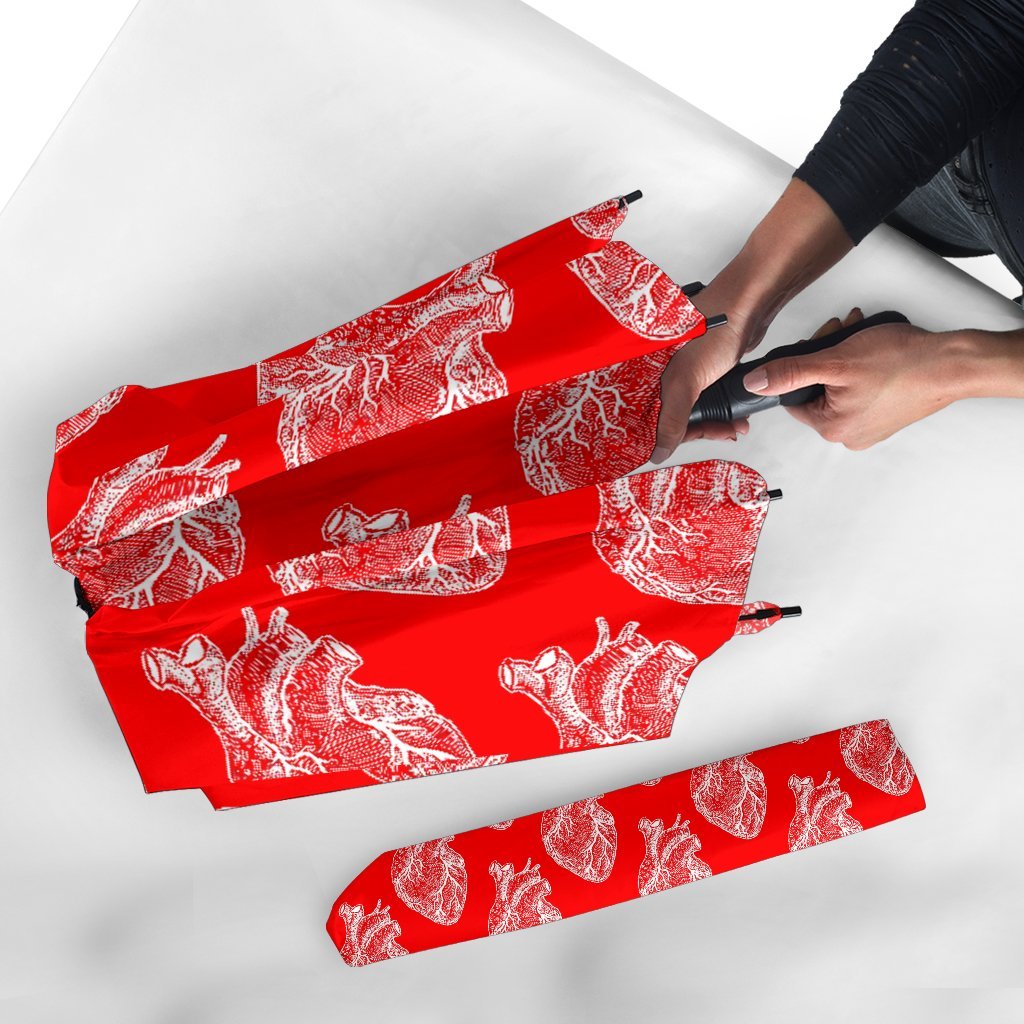 Anatomy Print Pattern Automatic Foldable Umbrella-grizzshop