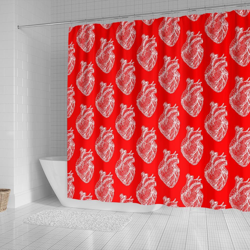 Anatomy Print Pattern Bathroom Shower Curtain-grizzshop