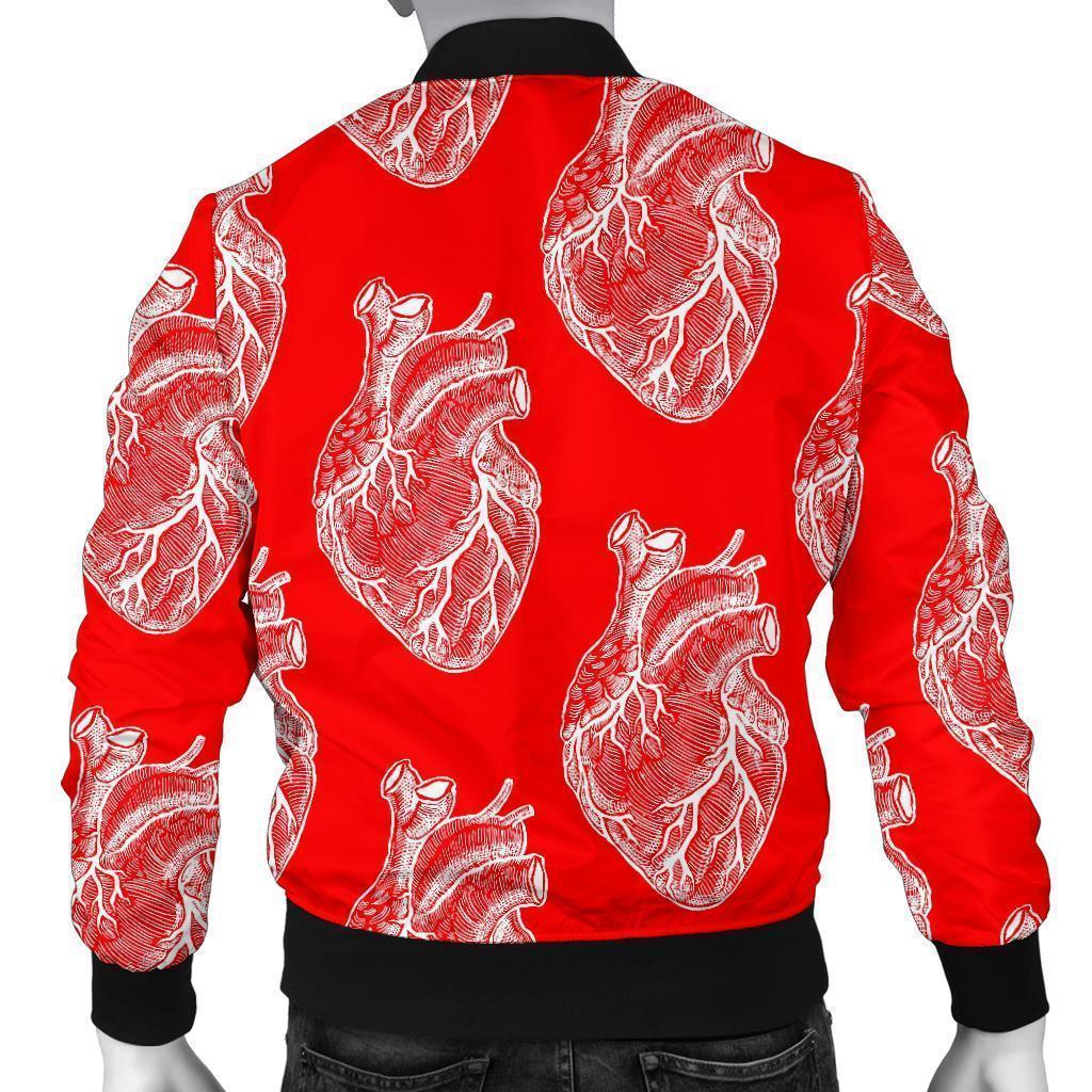 Anatomy Print Pattern Men's Bomber Jacket-grizzshop