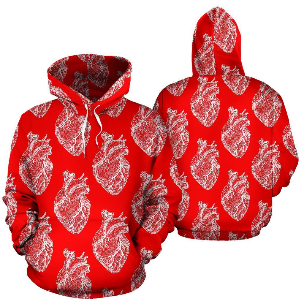 Anatomy Print Pattern Women Men Pullover Hoodie-grizzshop