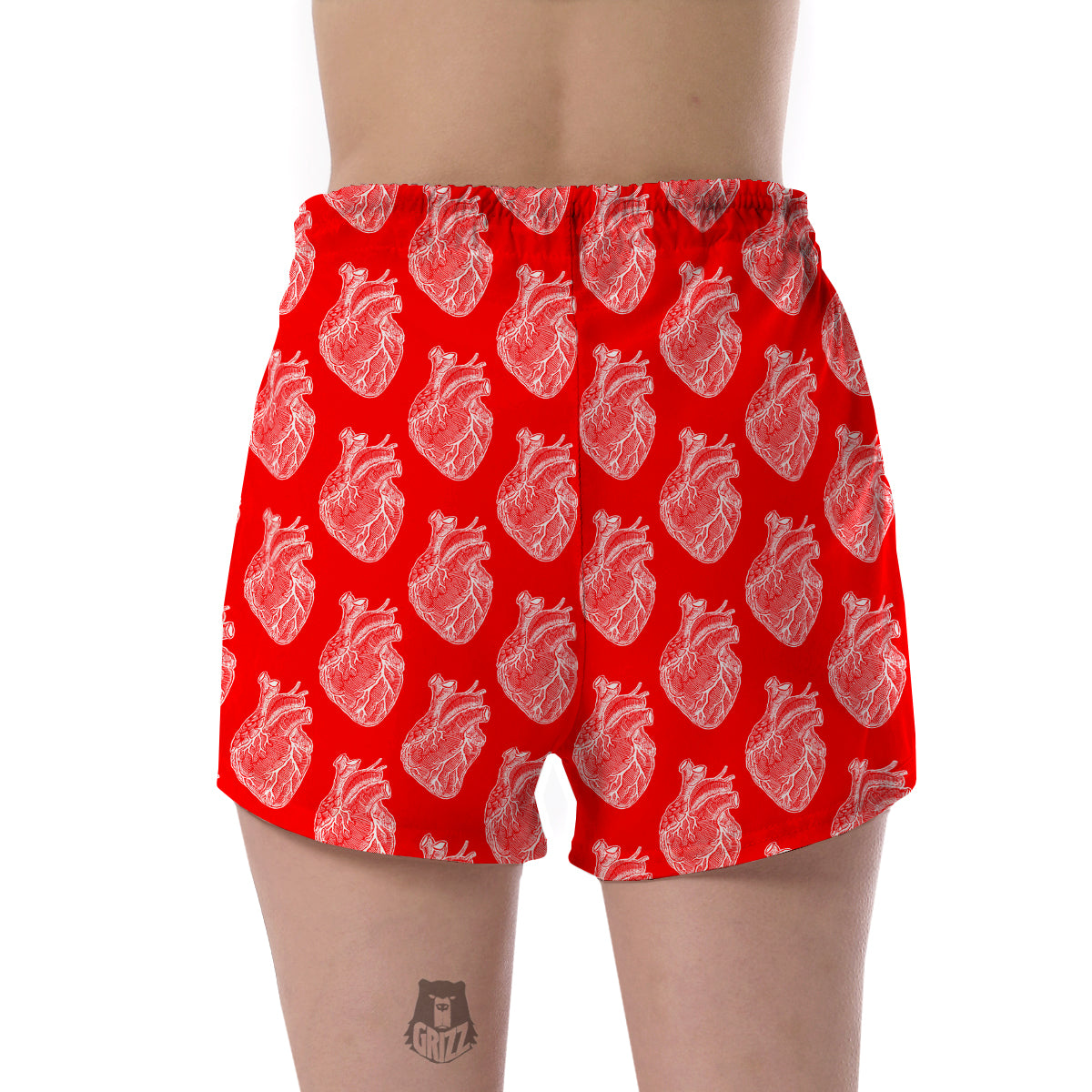 Anatomy Print Pattern Women's Shorts-grizzshop