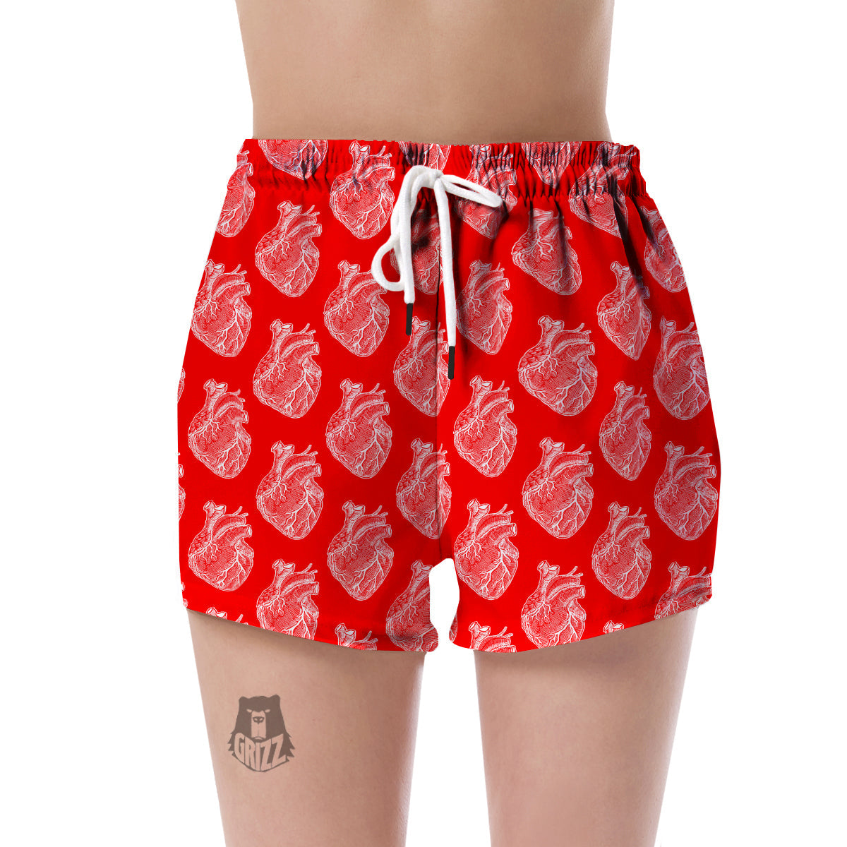 Anatomy Print Pattern Women's Shorts-grizzshop