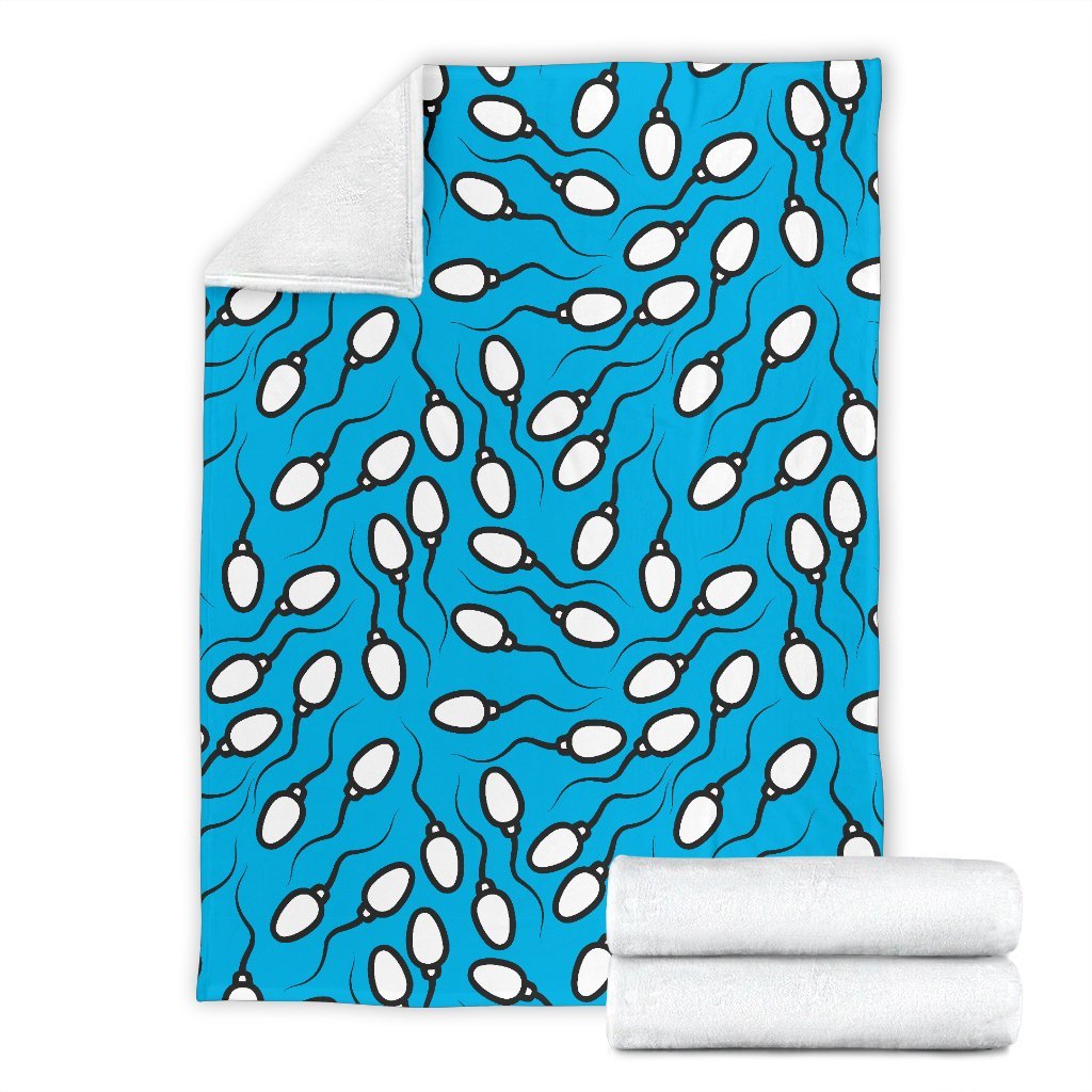 Anatomy Sperm Pattern Print Blanket-grizzshop