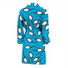 Anatomy Sperm Pattern Print Men Long Robe-grizzshop