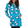 Anatomy Sperm Pattern Print Women Hoodie Dress-grizzshop