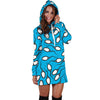 Anatomy Sperm Pattern Print Women Hoodie Dress-grizzshop