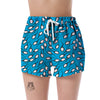 Anatomy Sperm Pattern Print Women's Shorts-grizzshop