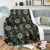 Anchor Nautical Pattern Print Blanket-grizzshop