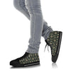 Anchor Nautical Pattern Print Men Women's High Top Shoes-grizzshop