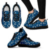 Anchor Nautical Print Pattern Black Sneaker Shoes For Men Women-grizzshop