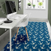 Anchor Nautical Print Pattern Floor Mat-grizzshop