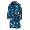 Anchor Nautical Print Pattern Men Long Robe-grizzshop