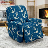 Anchor Nautical Print Pattern Recliner Cover-grizzshop