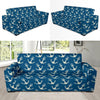 Anchor Nautical Print Pattern Sofa Covers-grizzshop