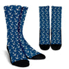 Anchor Nautical Print Pattern Unisex Crew Socks-grizzshop