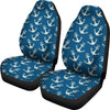 Anchor Nautical Print Pattern Universal Fit Car Seat Cover-grizzshop