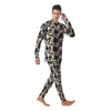 Ancient Egypt Old School Tattoo Print Pattern Men's Pajamas-grizzshop