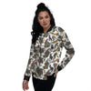 Ancient Egypt Old School Tattoo Print Pattern Women's Bomber Jacket-grizzshop