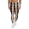 Ancient Egypt Stripe Print Pattern Men's Leggings-grizzshop