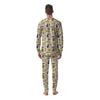 Ancient Egypt Text Print Pattern Men's Pajamas-grizzshop