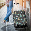 Angel Christmas Print Pattern Luggage Cover Protector-grizzshop