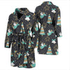 Angel Christmas Print Pattern Men Long Robe-grizzshop