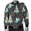 Angel Christmas Print Pattern Men's Bomber Jacket-grizzshop