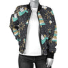 Angel Christmas Print Pattern Women Casual Bomber Jacket-grizzshop