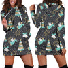 Angel Christmas Print Pattern Women Hoodie Dress-grizzshop