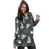 Angel Christmas Print Pattern Women Hoodie Dress-grizzshop