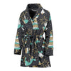 Angel Christmas Print Pattern Women Long Robe-grizzshop