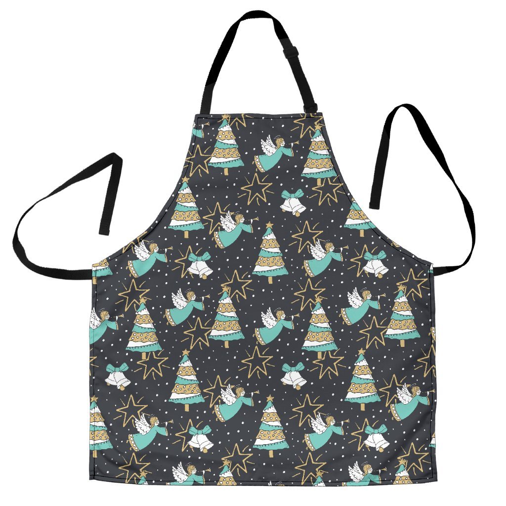 Angel Christmas Print Pattern Women's Apron-grizzshop