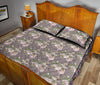 Angel Floral Print Pattern Bed Set Quilt-grizzshop